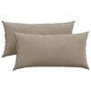vidaXL Sofakissen 2 stk. Stoff Taupe 80 x 40 cm