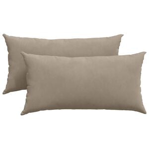 vidaXL Sofakissen 2 stk. Stoff Taupe 80 x 40 cm