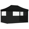 vidaXL Party-Zelt Schwarz 279 x 410 x 315 cm Oxford-Stoff