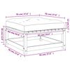 vidaXL Gartenhocker mit Kissen Kiefernholz Imprägniert