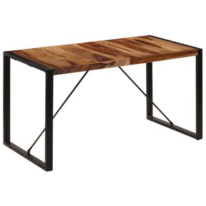 vidaXL Esstisch 140 x 70 x 75 cm Massivholz Akazie