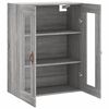 vidaXL Wandschrank Grau Sonoma 69,5x34x90 cm