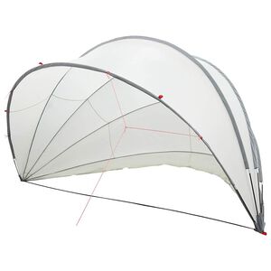 vidaXL Pool-Dome Grau und Orange 546 x 516 x 250 cm