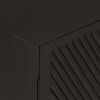 vidaXL Sideboard Schwarz 55x30x76 cm Massivholz Mango und Eisen