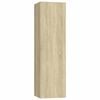 vidaXL 3-tlg. TV-Schrank-Set Sonoma-Eiche Holzwerkstoff