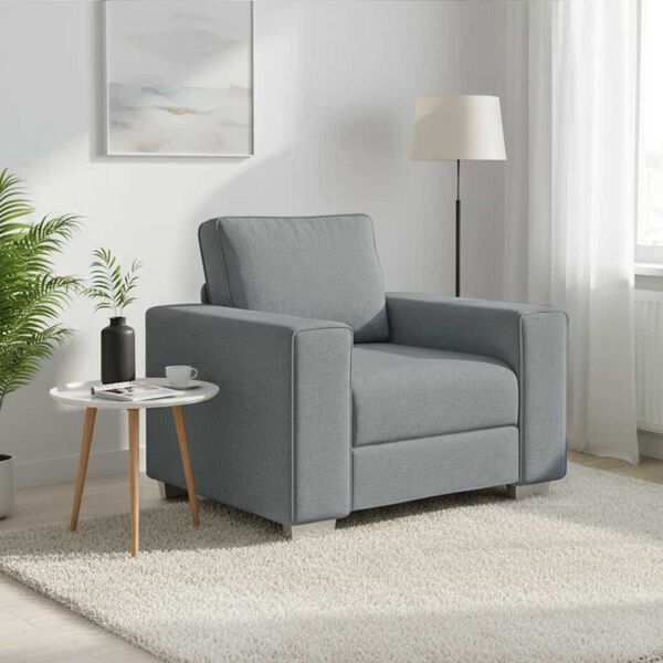 vidaXL Sofa Hellgrau Gesamtabmessungen: 100 x 80 x 82 cm (B x T x H)
