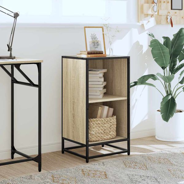 vidaXL Bücherregal Sonoma-Eiche 40x35x76 cm Holzwerkstoff