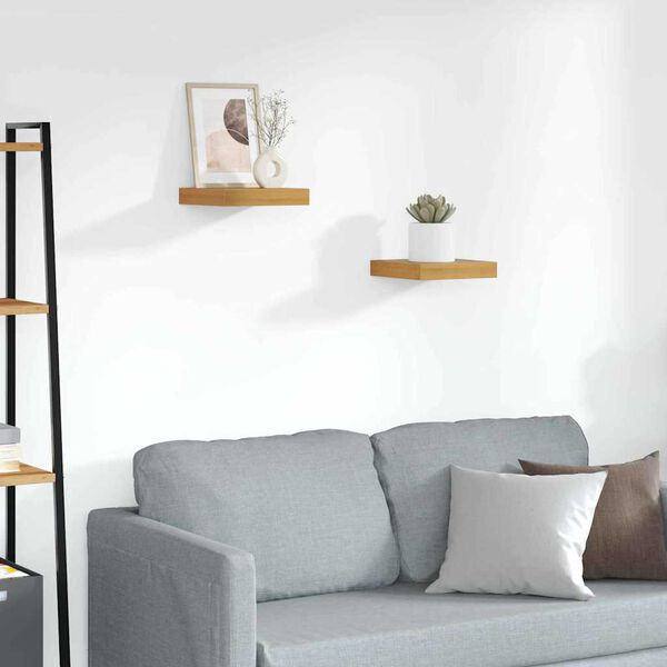 vidaXL Wandregal 2 pcs Braun 23 x 23,5 x 4 cm Holzwerkstoff