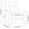 vidaXL Massagesessel Dunkelbraun 82 x 93 x 96 cm Stoff