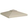 vidaXL Pavillon-Ersatzdach 310 g/m&sup2; Beige 3x3 m