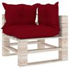 vidaXL 6-tlg. Garten-Lounge-Set aus Paletten mit Kissen Kiefernholz