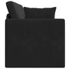 vidaXL Boden-Sofa-Bett 200cm Schwarz Samt