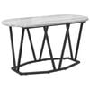 vidaXL Couchtisch Grau 80 x 40 x 40.5 cm Sperrholz und Metall