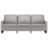 vidaXL 3-Sitzer-Sofa Hellgrau 180 cm Stoff