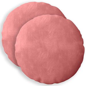 vidaXL Kissen mit Kissen HEERLEN 2 Stk. Rosa Samt