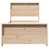 vidaXL Bettrahmen mit Kopfteil Braun 90 x 190 cm Holzwerkstoff