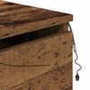 vidaXL Wandmontiertes Nachttischchen 2 pcs Altholz Holzwerkstoff