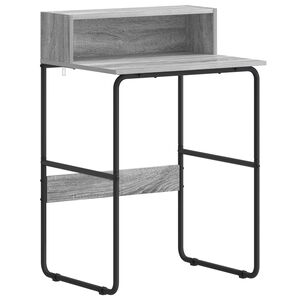 vidaXL Schreibtisch mit Stauraum Sonoma-Grau 60 x 50 x 91 cm