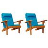 vidaXL Adirondack-Auflagen 2 Stk. Hellblau Oxford-Gewebe