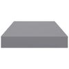 vidaXL Schwebende Wandregale 2 Stk. Grau 40x23x3,8cm MDF