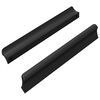 vidaXL Griff 2 Stk. Schwarz 106 x 7,4 x 15,5 mm Aluminium