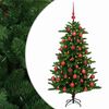 vidaXL K&uuml;nstlicher Weihnachtsbaum mit Kugel 120 cm 150 LEDs