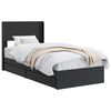vidaXL Bettgestell mit Stauraum und Kopfteil Schwarz 90 x 190 cm