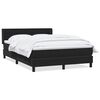 vidaXL Boxspringbett mit Matratze Schwarz 160x220 cm Samt