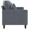 vidaXL 3-Sitzer-Sofa Dunkelgrau 180 cm Samt