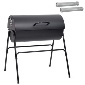 vidaXL Fassgrill mit 2 Kochrosten 3 stk. 80 x 73 x 90 cm Metall