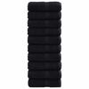 vidaXL G&auml;stetuch SOLUND 50 Stk. Schwarz 30 x 30 cm 550 gsm