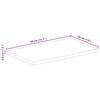 vidaXL Tischplatte 40x20x3,8 cm Rechteckig Raues Massivholz Mango