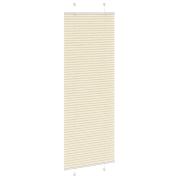 vidaXL Plissee Creme 70x200 cm Stoffbreite 69,4 cm Polyester
