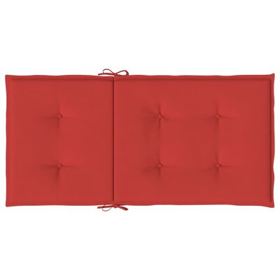 vidaXL Gartenstuhlauflagen für Niedriglehner 6 Stk. Rot 100x50x3 cm
