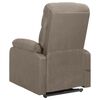 vidaXL Massagesessel mit Aufstehhilfe Taupe Stoff
