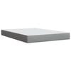 vidaXL Boxspringbett mit Matratze Hellgrau 140x190 cm Stoff