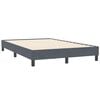 vidaXL Boxspringbett ohne Matratze Dunkelgrau 120x210 cm Samt