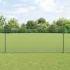 vidaXL Zaun mit Pfosten Gr&uuml;n 1,4 x 50 m Stahl und PVC