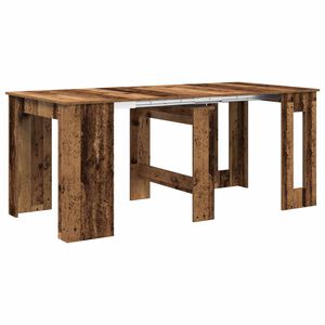vidaXL Esstisch 180 x 85 x 75 cm Holzwerkstoff Altholz Rechtwinklig