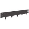 vidaXL Raseneinfassung 30 pcs 100 x 20 cm Stahl Schwarz