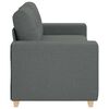 vidaXL Zweisitzer-Sofa Dunkelgrau 140 cm Stoff
