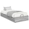 vidaXL Ottoman Bettgestell mit Speicher Graues Sonoma 203 x 90 x 25 cm