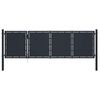 vidaXL Gartentor aus Stahl 350 x 75 cm Anthrazit