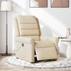 vidaXL Massagesessel Elektrisch Creme Stoff