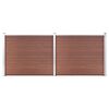 vidaXL Zaunelement Set WPC 353x146 cm Braun
