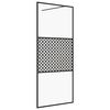 vidaXL Duschwand f&uuml;r Begehbare Dusche mit Klarem ESG Glas 115x195 cm