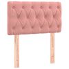 vidaXL LED Kopfteil Rosa 80x7x78/88 cm Samt