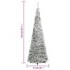 vidaXL Pop-Up-Weihnachtsbaum Künstlich Beschneit 200 LEDs 210 cm