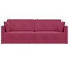 vidaXL Boden-Sofa-Bett 200cm Weinrot Samt