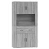 vidaXL Highboard Grau Sonoma Holzwerkstoff